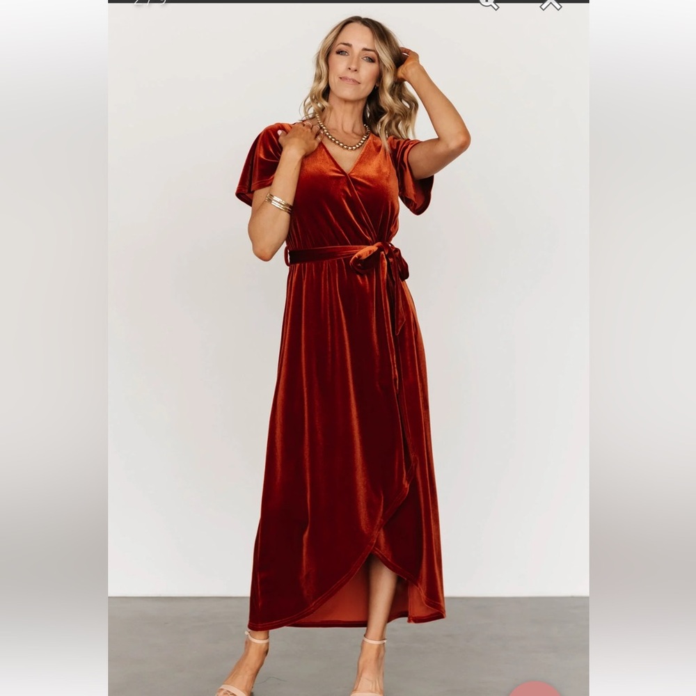 Baltic Born Nadine Velvet Midi Dress